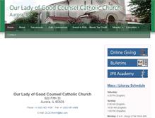 Tablet Screenshot of ourladyofgoodcounsel.net